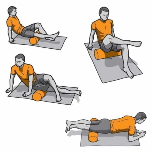 Ống lăn massage phục hồi cơ bắp Foam Roller EVA45 - YCB -  Thiết Bị Massage 2
