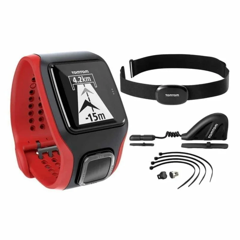 TomTom Multi Sport Cardio Black Red Bundle