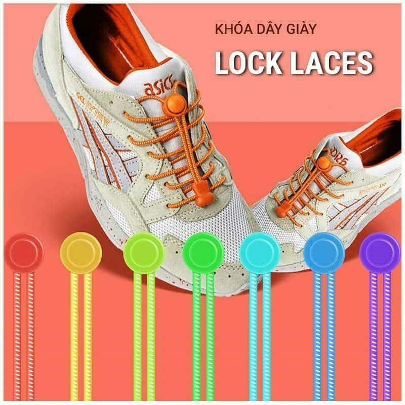 khoa day giay lock laces chi tiet 1 Khóa dây giày thể thao Lock Laces - YCB.vn