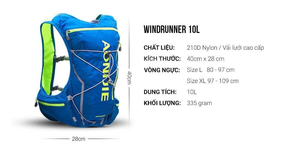 ba lo chay bo aonijie windrunner b024 17 Ba lô chạy bộ chuyên nghiệp Aonijie Windrunner - YCB.vn