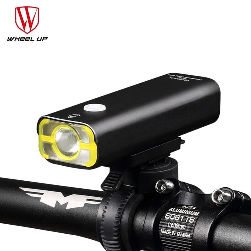 Đèn LED xe đạp trước pin sạc, chống nước Wheel Up V9C-400
