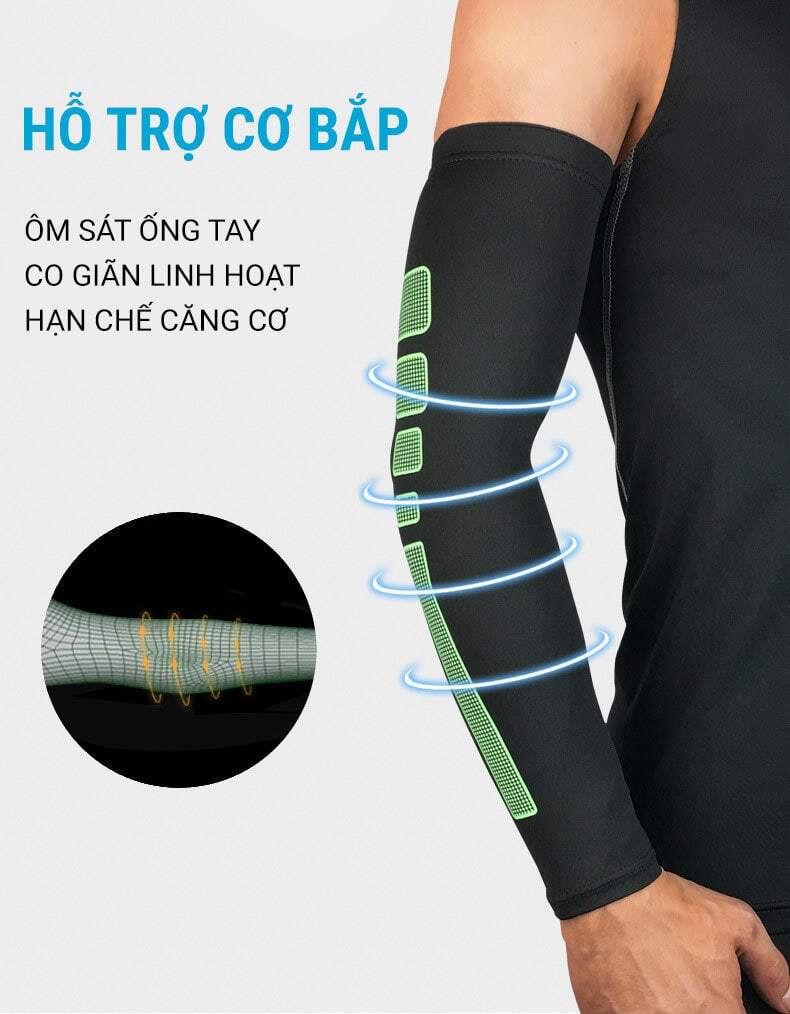 ong tay the thao as02 10 Ống tay thể thao YCB Arm Sleeves AS02 - YCB.vn