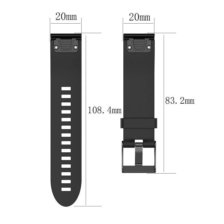 day deo dong ho garmin fenix 5s 01 Dây đeo đồng hồ Quick Fit 620 - Garmin fenix 7S / 6S / 5S Plus / fenix 5S (20mm) - YCB.vn