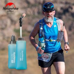 Bình nước dẻo TPU gấp gọn kèm vòi hút Naturehike (420ml)