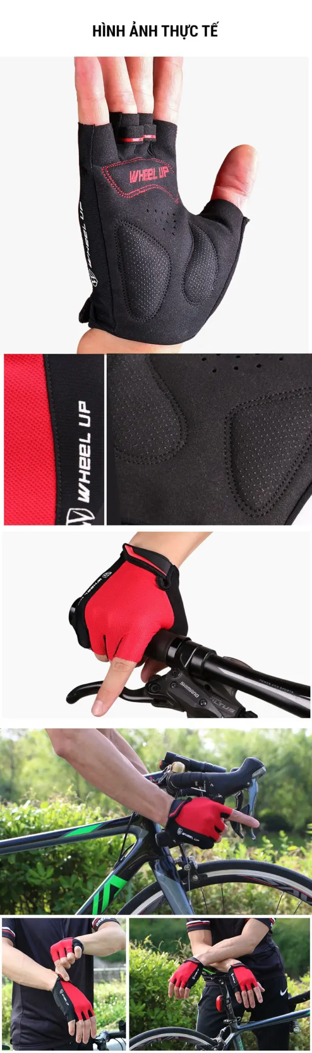 gang tay xe dap wheel up gl02 014 Găng tay xe đạp Wheel Up chống sốc GL-02 - YCB.vn