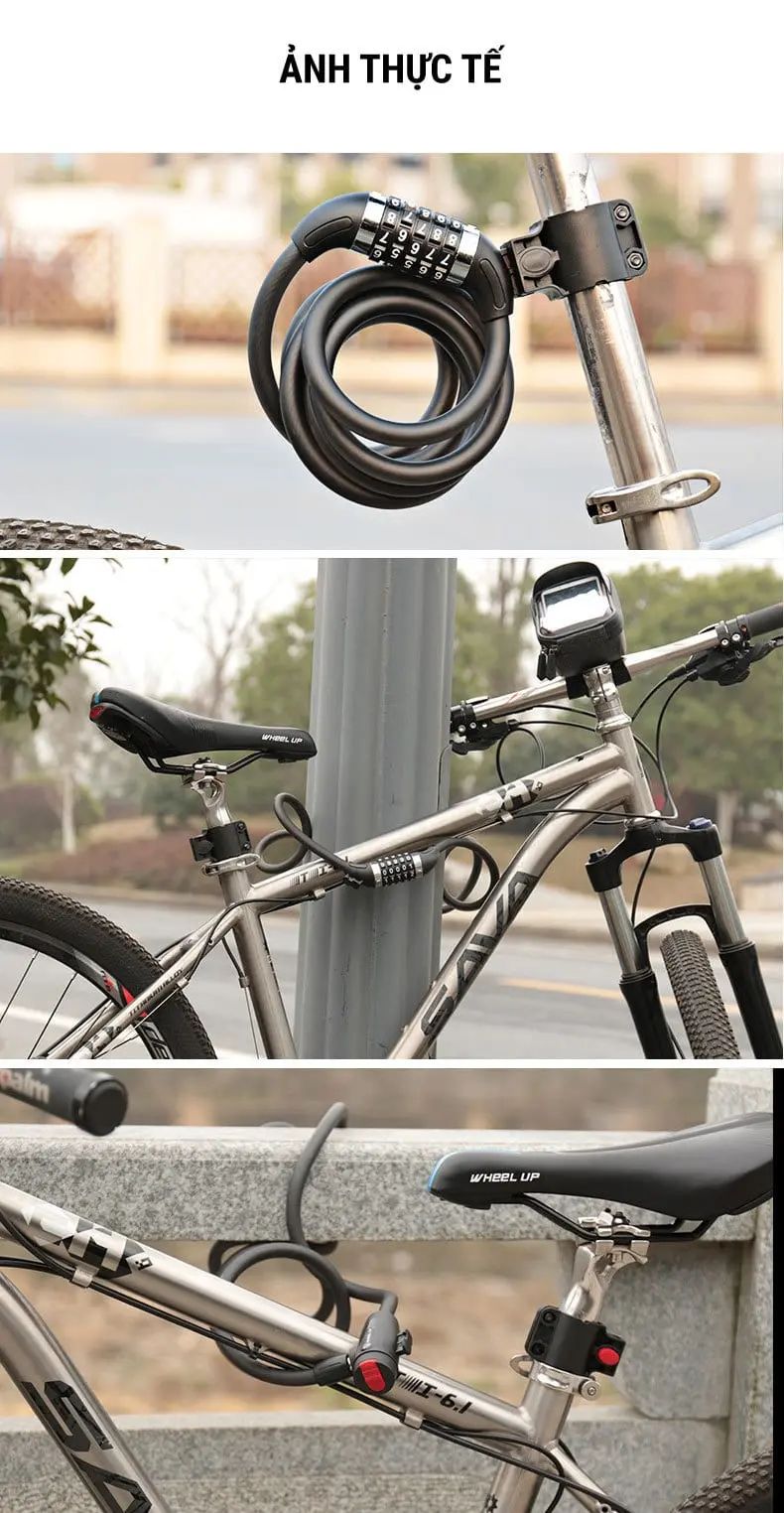 khóa dây xe đạp 5 số wheel up 8 khoa xe dap wheel up 5 digit lk 01 016 Khóa dây xe đạp 5 số Wheel Up - YCB.vn