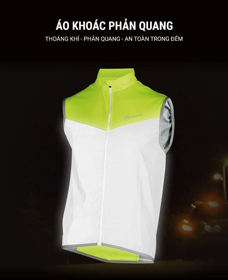 ao khoac phan quang rockbros reflective 006 Áo phản quang RockBros Reflective Vest - YCB.vn