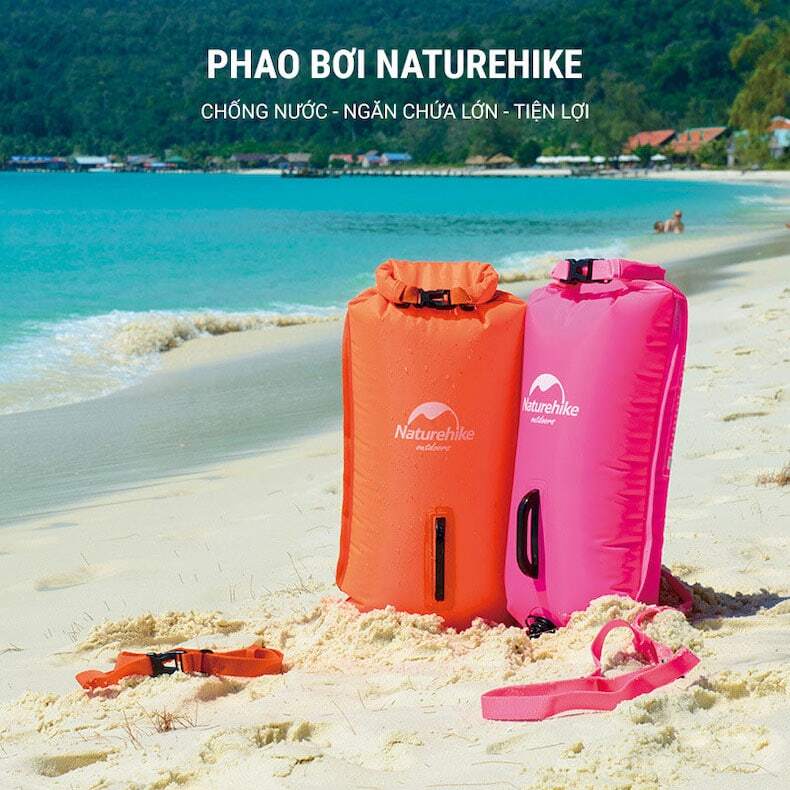 phao boi naturehike 28l 2 Phao bơi biển open water 3 lớp NatureHike (28L) - YCB.vn