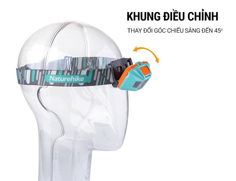 Đèn pin đeo trán chống nước Naturehike Ultralight Headlamp (pin sạc 1200mAh)