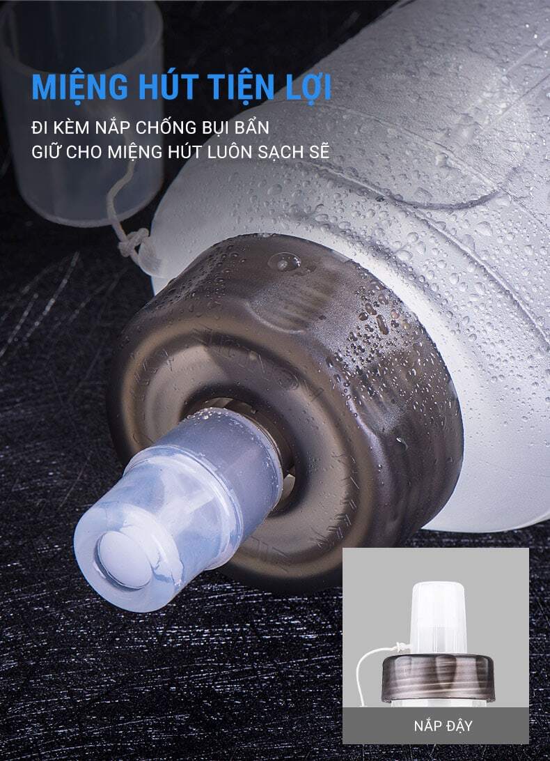 binh nuoc deo aonijie quick stow flask 500ml 010 Bình nước dẻo Aonijie Quick Stow Flask (500ml) - YCB.vn