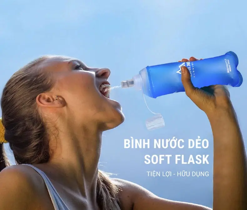 binh nuoc deo aonijie soft flask 450ml 015 Bình nước dẻo TPU soft flask Aonijie SD19 (450ml) - YCB.vn