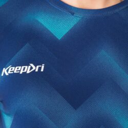 Áo nam chạy bộ KeepDri Printed Blue