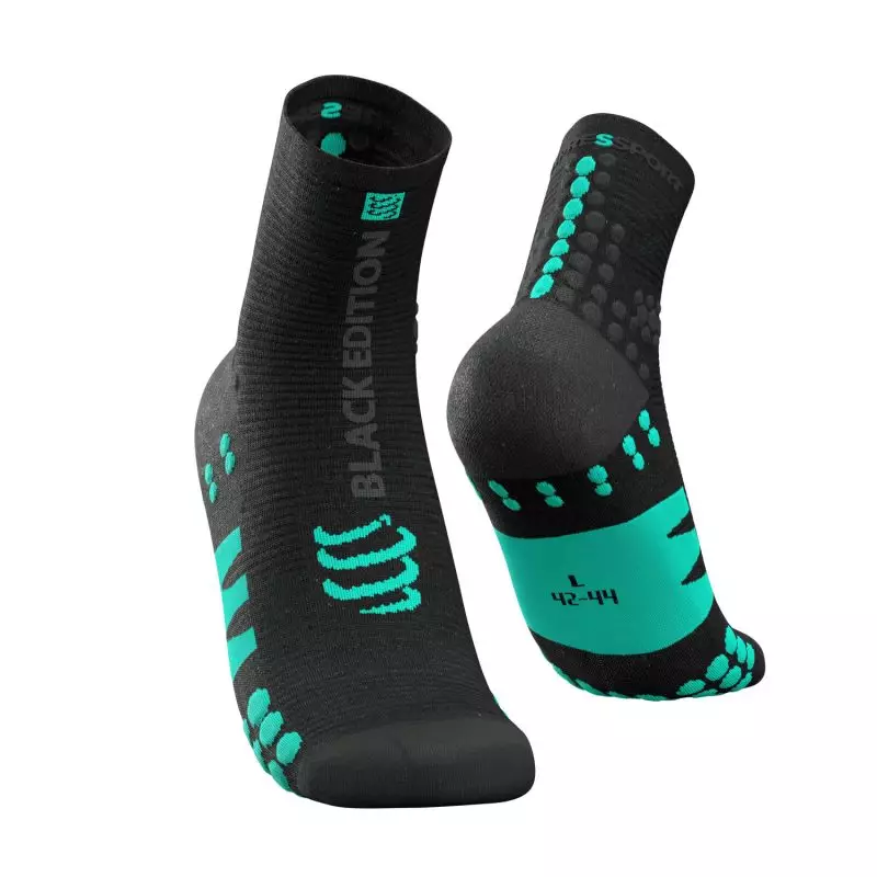 Vớ chạy bộ Compressport Pro Racing Socks Run High Black Edition T3