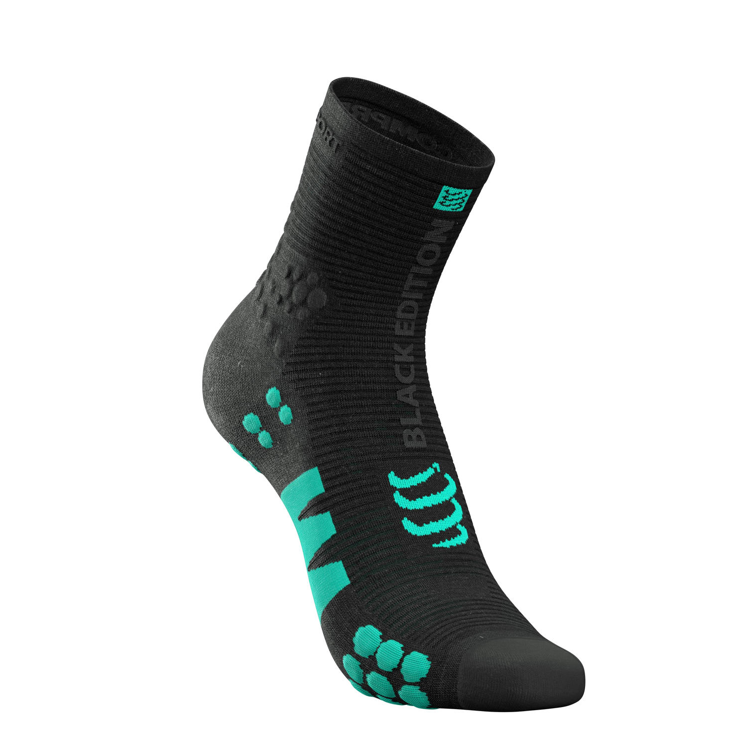 COMPRESSPORT Pro Racing Socks V3: Calzini Ultraleggeri Per Ciclismo, 9g, Traspiranti, Con Massaggio 3D Dots – 92% Poliammide