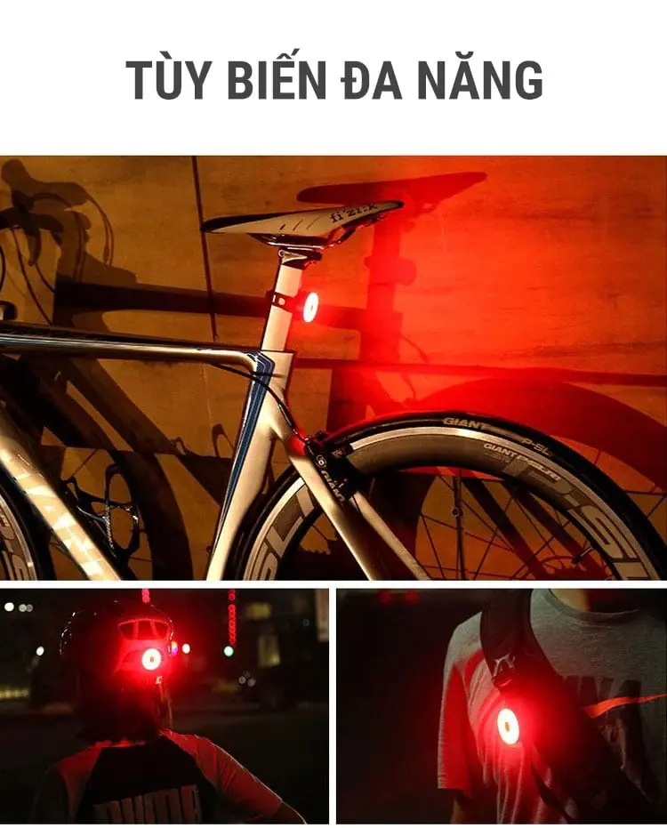 đèn hậu chống nước pin sạc usb mzyrh tailight tl-01 4 Đèn hậu chống nước pin sạc USB Mzyrh Tailight TL-01 - YCB.vn
