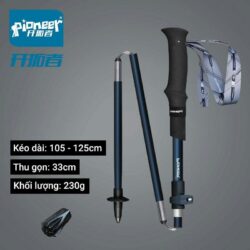 Gậy leo núi dạng gấp Z-pole Pioneer Ultra Light PL-08s (230 gram)