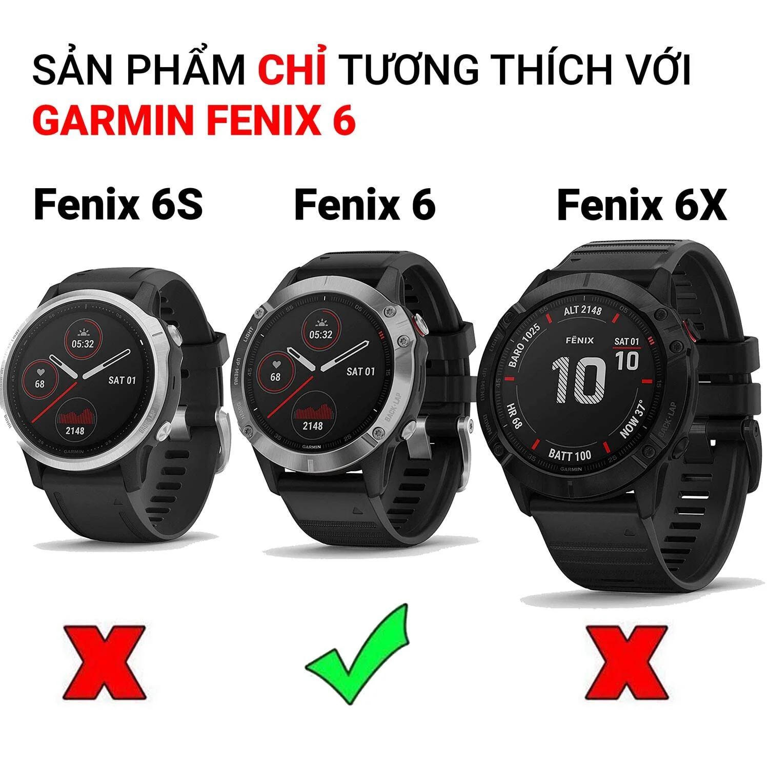 case đồng hồ tpu cho garmin fenix 6 / 6 pro 1 Case đồng hồ TPU cho Garmin Fenix 6 / 6 Pro - YCB.vn