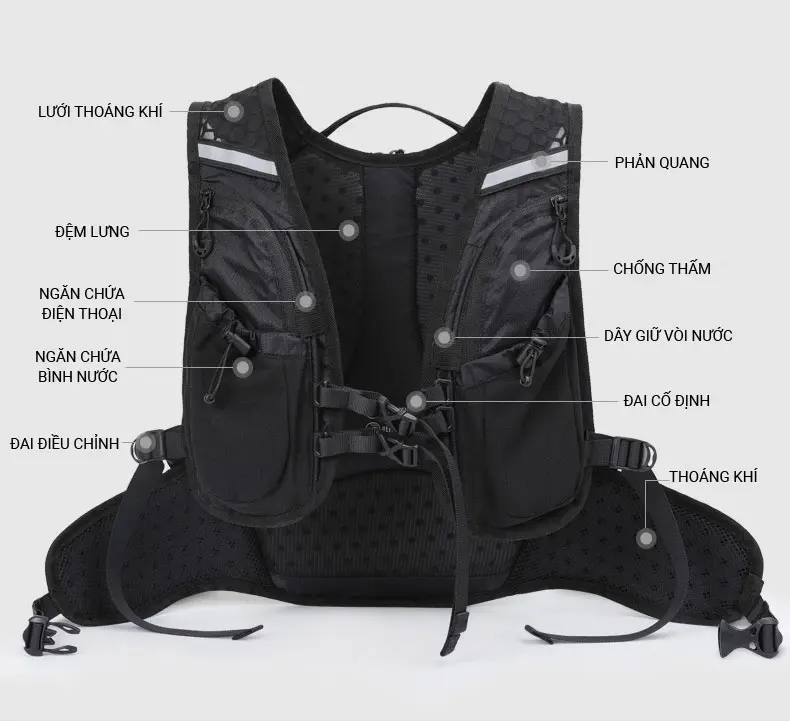 ba lô thể thao đa năng inoxto 12 (b020) 9 Ba lô thể thao đa năng INOXTO 12 (B020) - YCB.vn