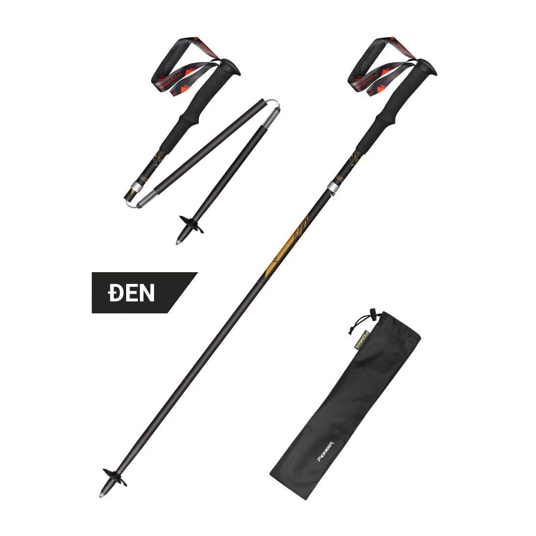 gay leo nui 21 Gậy leo núi carbon gấp Z-Pole Pioneer Trailblazer PL-18 (134 gram) - YCB.vn