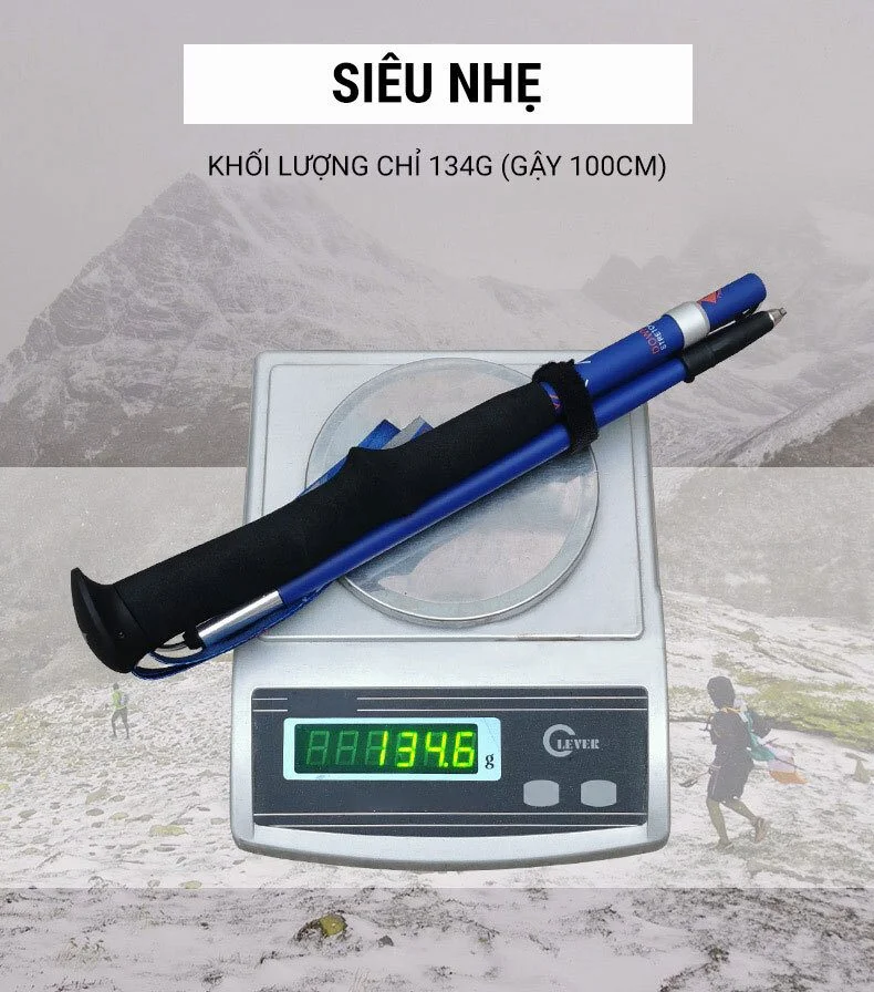 gay leo nui pl 18 17 Gậy leo núi carbon gấp Z-Pole Pioneer Trailblazer PL-18 (134 gram) - YCB.vn