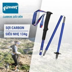 Gậy leo núi carbon gấp Z-Pole Pioneer Trailblazer 2020 (134 gram)