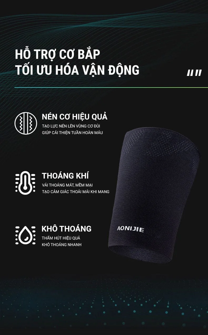 bo dui aonijie thigh compression ts03 7 Đai quấn bó cơ đùi Aonijie Thigh Sleeve Compression E4403 (TS03) - YCB.vn