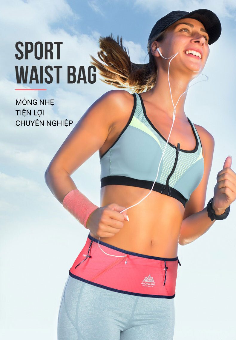 aonijie sport waist bag w1801 b03713 Túi đeo hông Aonijie Sport Waist Bag W8101 (B037) - YCB.vn