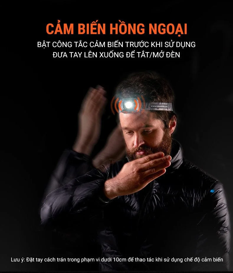 đèn pin đeo trán naturehike headlamp 140lumens (pin sạc 1200mah) 1 den pin doi dau naturehike10 1 Đèn pin đeo trán Naturehike Headlamp 140Lumens (pin sạc 1200mAh) - YCB.vn