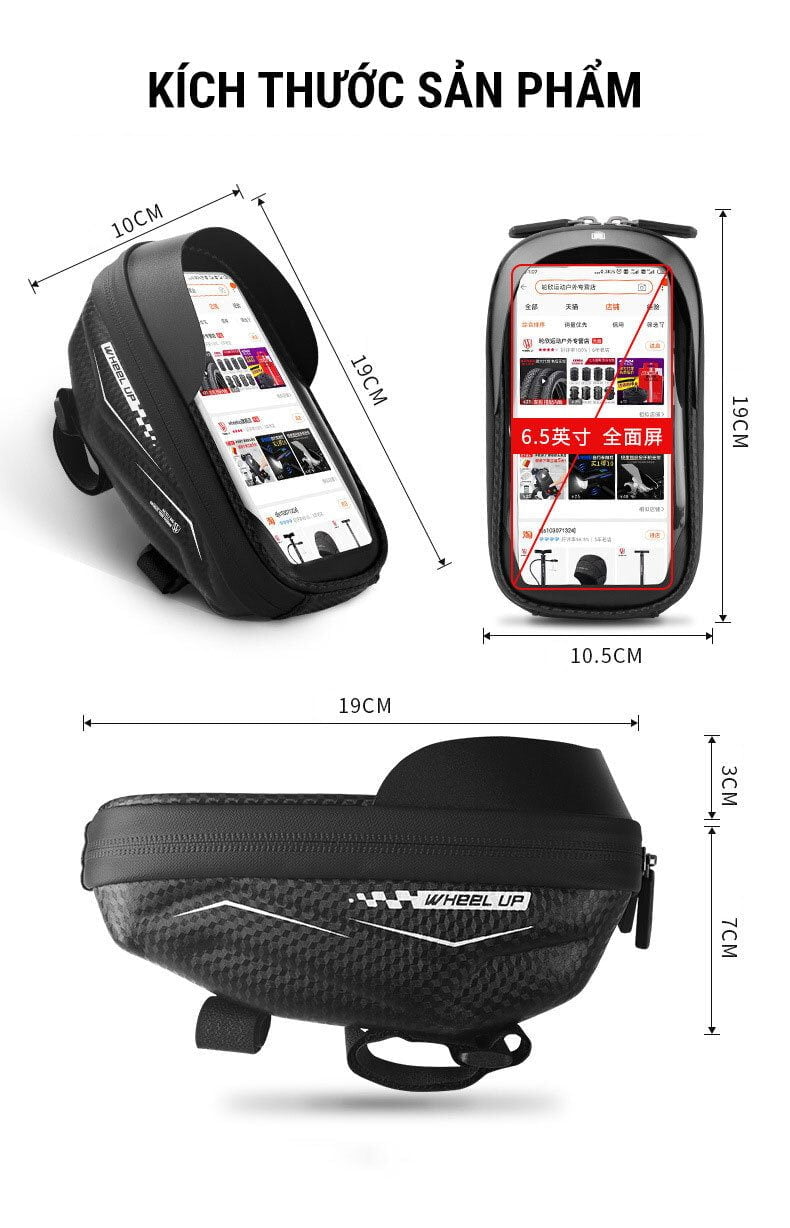 Túi điện thoại ghi đông xe đạp Wheel Up HBB-03 - YCB.vn