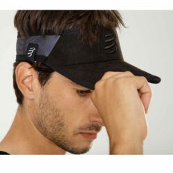 Nón thể thao hở đầu Compressport Spiderweb Ultralight Visor - Black Edition 2020
