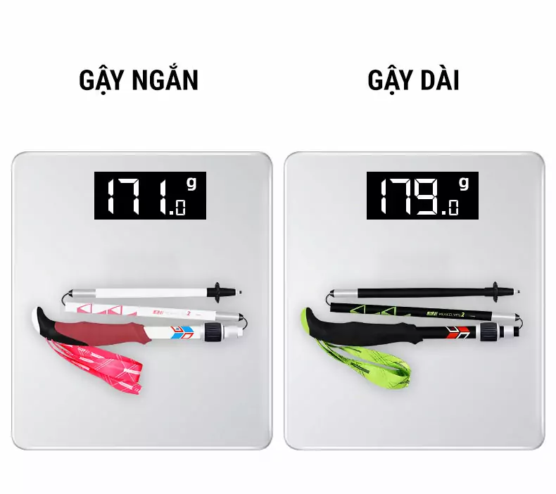 gay leo nui gap carbon pioneer peakelves 2 012 Gậy leo núi dạng gấp Carbon Pioneer Peakelves 2 (170 gram) - YCB.vn