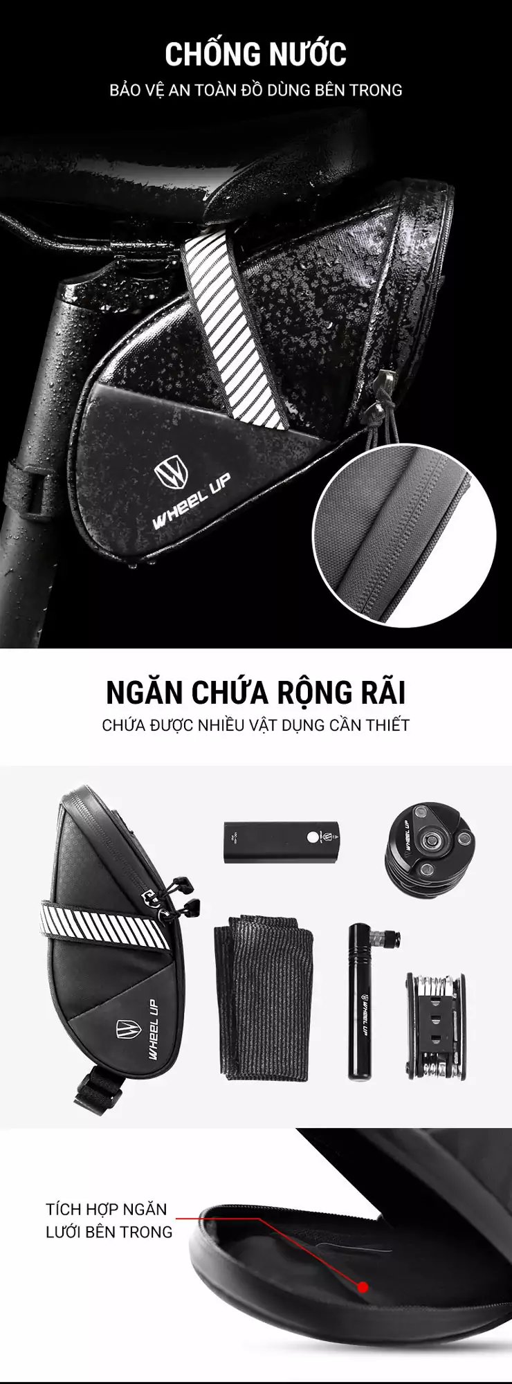 Túi yên chống nước Wheel Up (SB-05) - YCB.vn