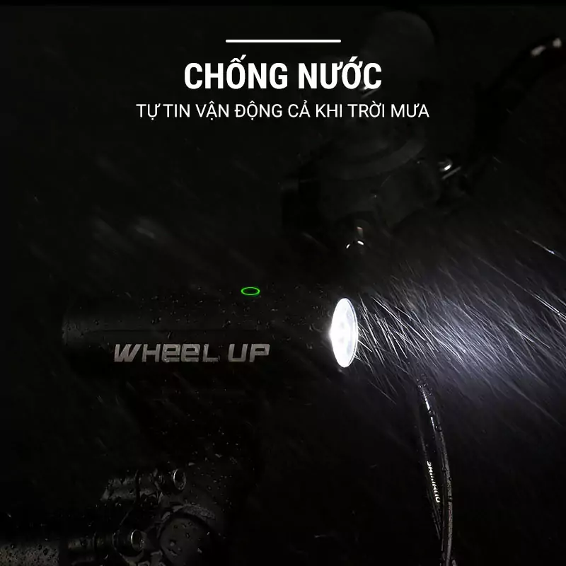 Đèn LED trước gắn ghi đông Wheel Up 390LM 3 DEN PHA XE DAP WHEEL UP 6 Đèn LED trước gắn ghi đông Wheel Up 390LM - YCB.vn
