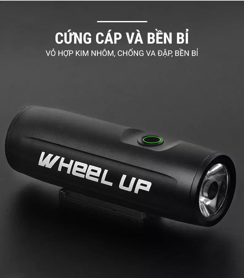 Đèn LED trước gắn ghi đông Wheel Up 390LM 2 DEN PHA XE DAP WHEEL UP 7 Đèn LED trước gắn ghi đông Wheel Up 390LM - YCB.vn