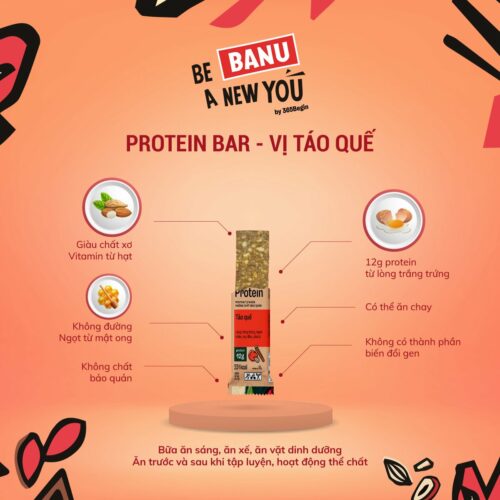 Thanh Protein Banu – Táo quế - YCB -  Năng Lượng 2