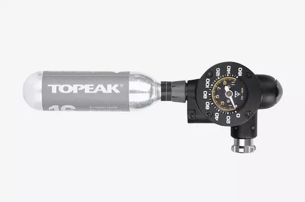 đầu bơm co2 topeak airbooster g2 (có đồng hồ áp suất) 3 bom co2 co do ap suat airbooster g2 9 Đầu Bơm CO2 Topeak Airbooster G2 (Có Đồng Hồ Áp Suất) - YCB.vn