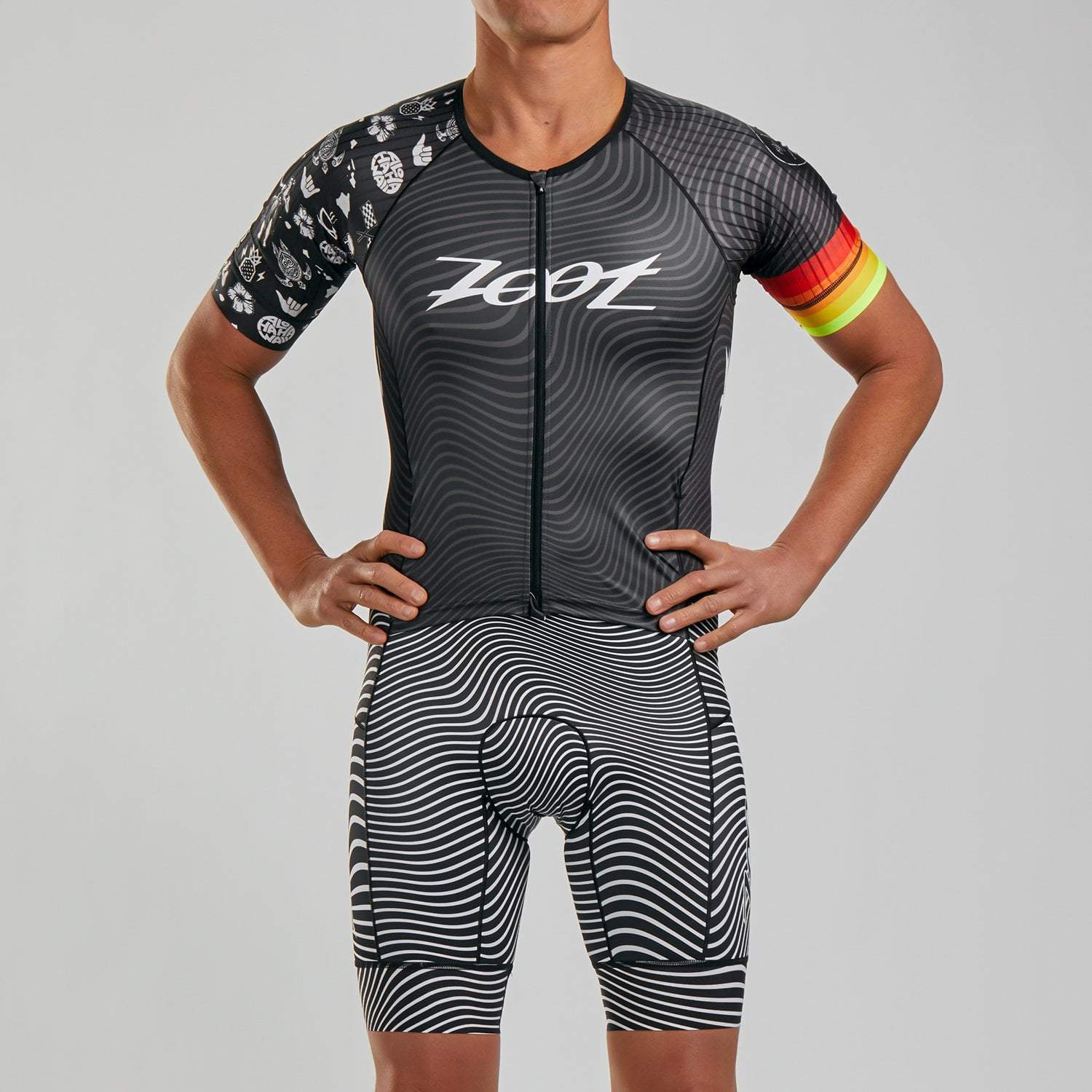 Bộ quần áo trisuit nam ZOOT Mens LTD Tri Aero FZ Racesuit Tri Love • YCB