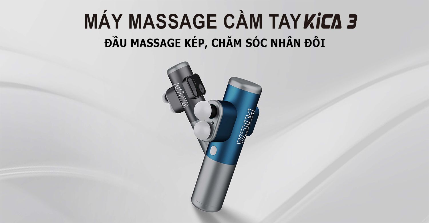 may massage kica 3.12 Máy massage cơ đa năng KiCA 3 - Grey - YCB.vn
