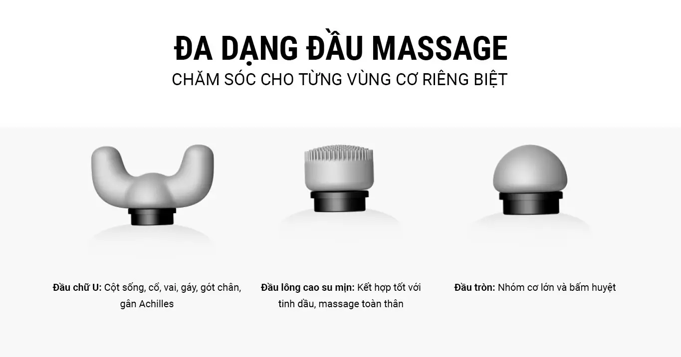 Máy massage cơ đa năng KiCA Pro - Grey 6 may massage cam tay da nang kica pro 26 Máy massage cơ đa năng KiCA Pro - Grey - YCB.vn
