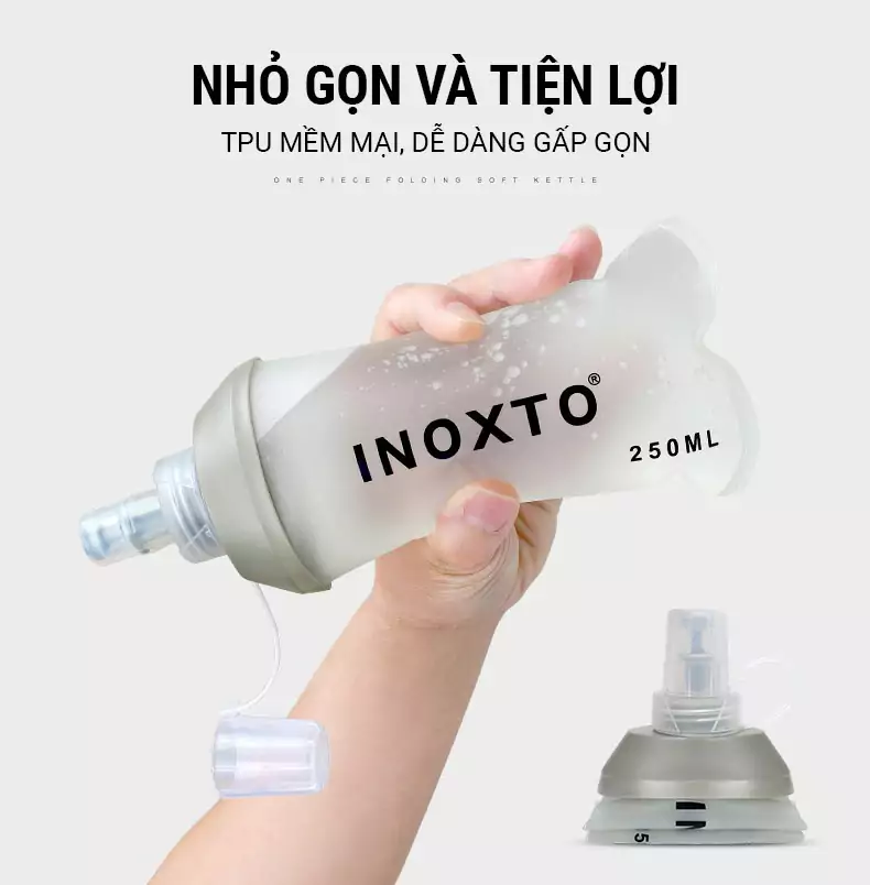 Bình nước dẻo INOXTO Soft Flask - 250ml - YCB.vn