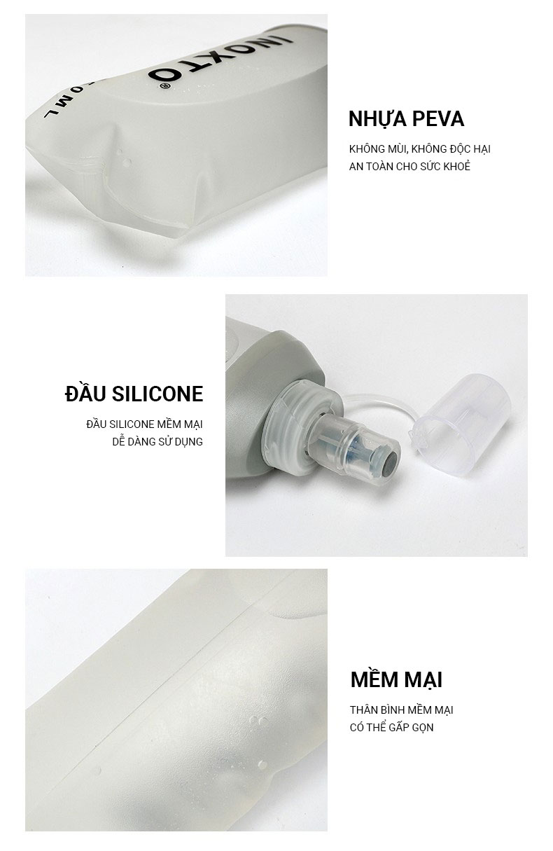 Bình nước dẻo INOXTO Soft Flask - 500ml - YCB.vn