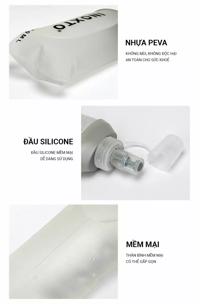 Bình nước dẻo INOXTO Soft Flask - 250ml - YCB.vn