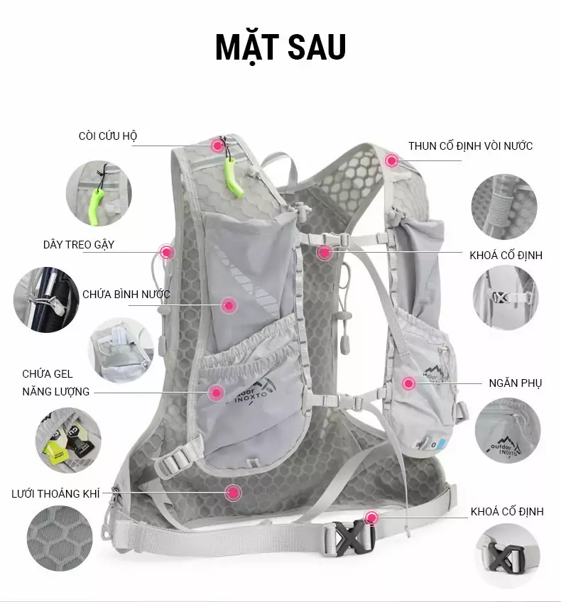 vest chạy trail ixotno 577 (12l) 7 vest chay trail inoxto 577 12L 31 Vest chạy trail IXOTNO 577 (12L) - YCB.vn