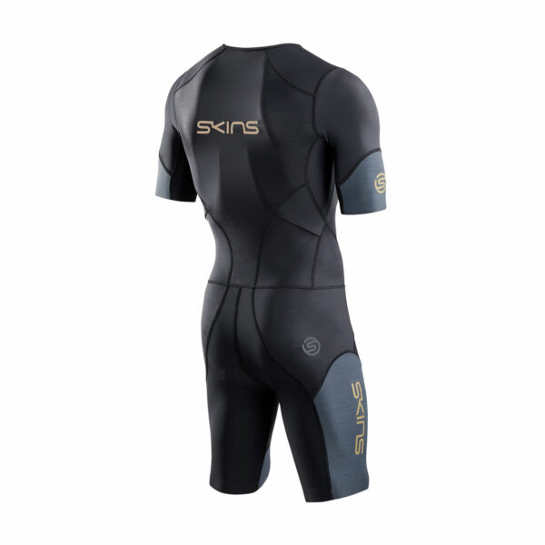 Second Life - MEN'S SHORT-DISTANCE SHORT-SLEEVED TRIATHLON TRISUIT Navy Blue Fair