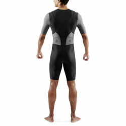 Bộ quần áo trisuit nam Skins Men's TRI S/S Tri Suit - Black/Carbon