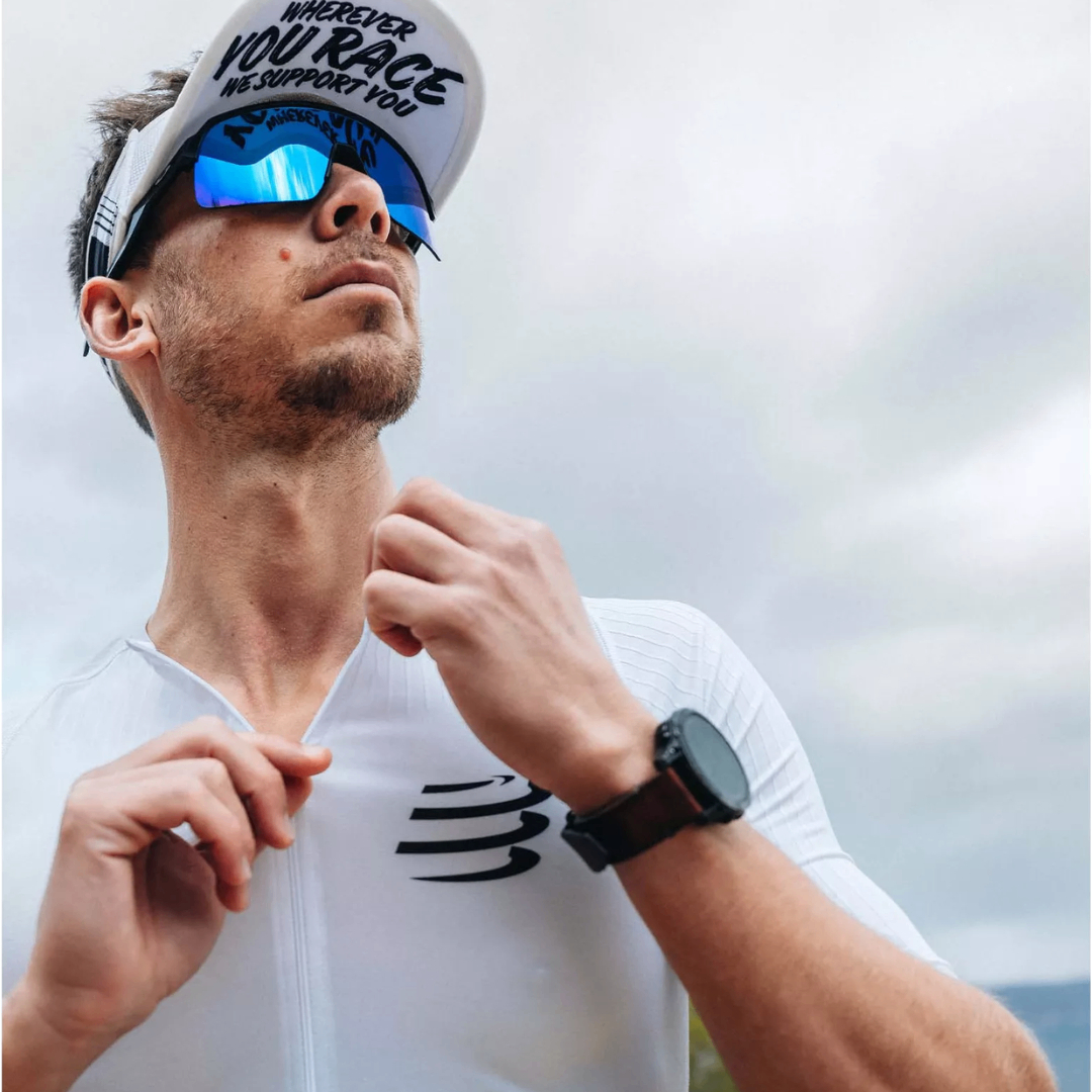 non compressport visor ultralight white black 2 Nón thể thao hở đầu Compressport Visor Ultralight - YCB.vn