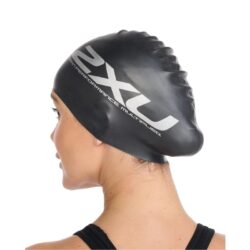 Nón bơi 2XU Silicone Swim Cap - Đen