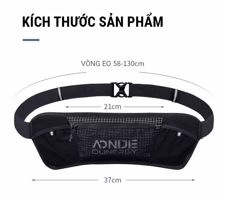 tui deo hong aonijie w8110 8 Đai đeo hông đựng nước Aonijie Hydration Belt W8110 - YCB.vn