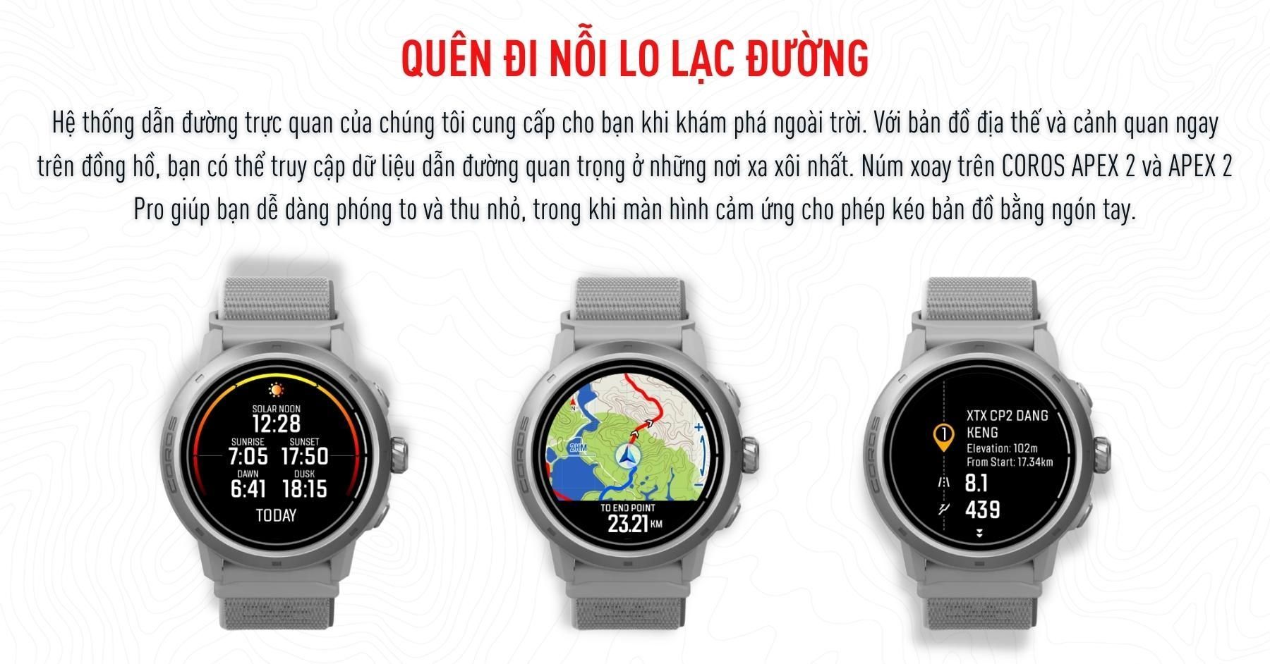 coros apex 2 grey 18 result Đồng hồ thể thao GPS Coros Apex 2 Pro - YCB.vn