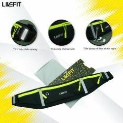 Túi Đeo Hông Chạy Bộ LiveFit Cao Cấp Running Belt WB09